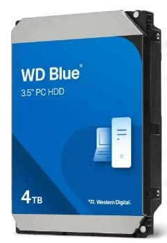 WD Blue - Disco rígido - 4 TB - interna - 3.5" - SATA 6Gb/s - 5400 rpm - buffer: 128 MB