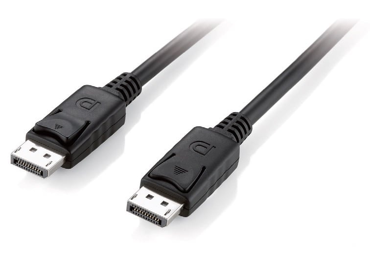 EQUIP CABO DISPLAYPORT 1.2 4K/60HZ M/M 1MT PRETO — imagem 1