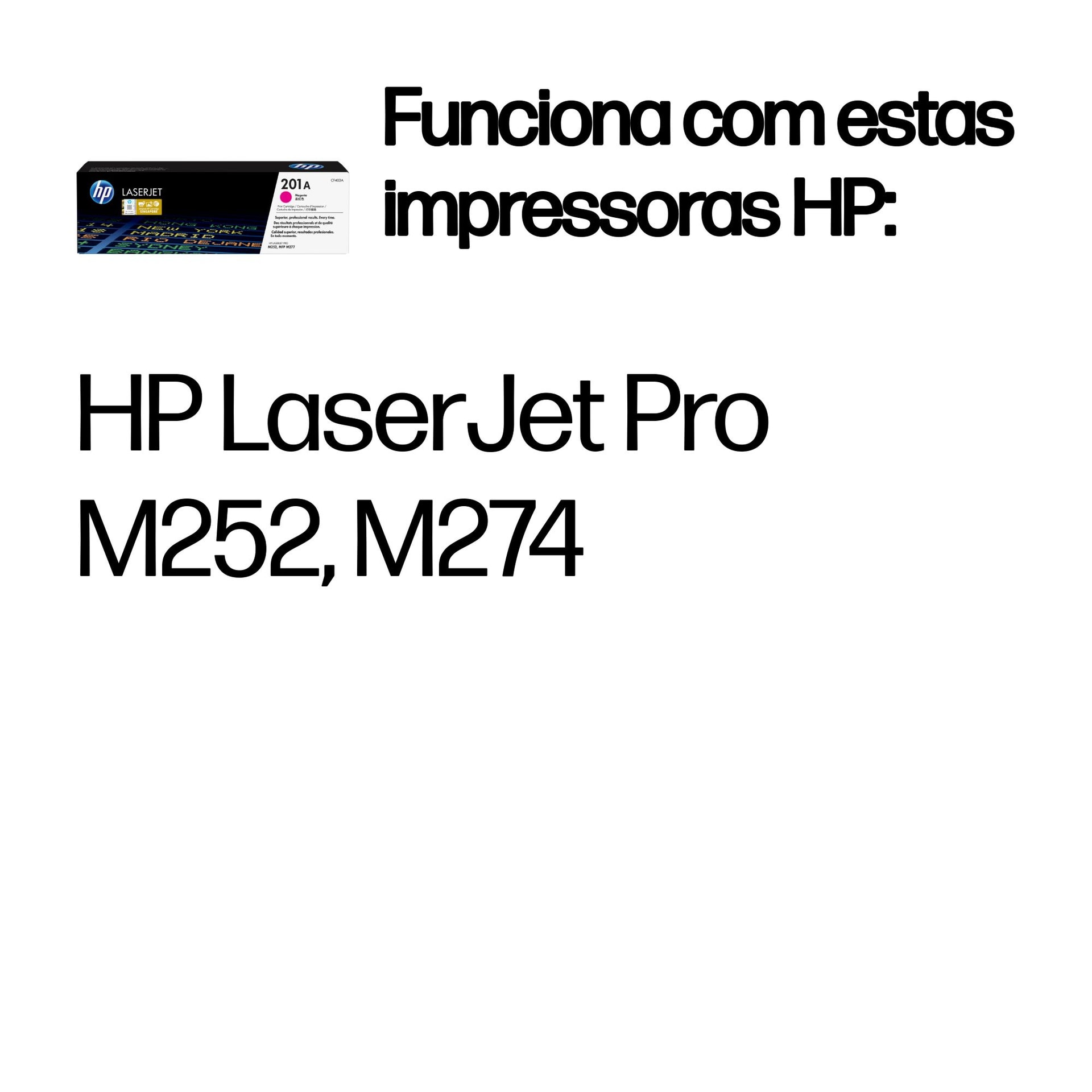 HP Toner LaserJet original 201A magenta — imagem 1