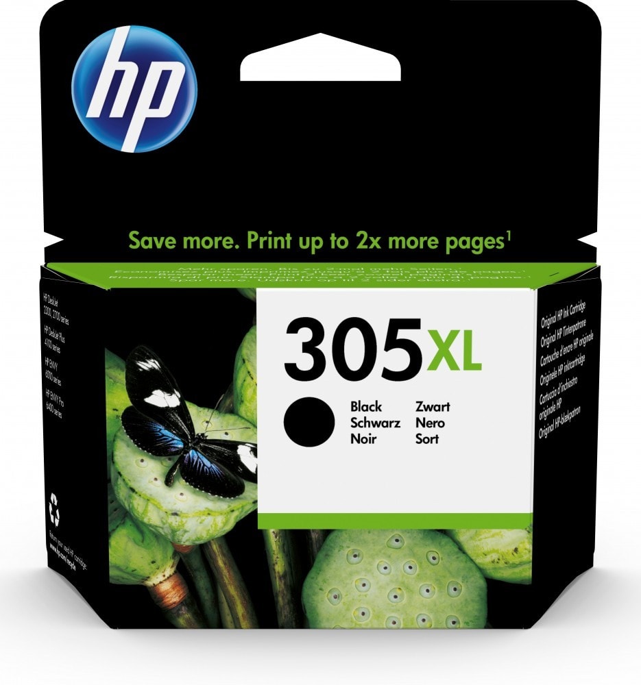 HP TINTEIRO ALTO RENDIMENTO PRETO 305XL — imagem 1