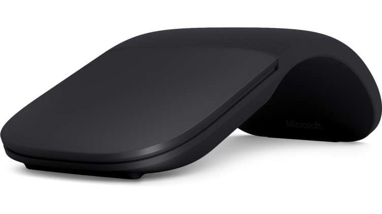Microsoft Surface Arc Mouse - Rato - óptico - 2 botões - sem fios - Bluetooth 4.1 - preto - comercial — imagem 1