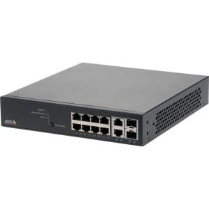 Axis T8508 PoE+ Network Switch - Interruptor - Administrado - 8 x 10/100/1000 (PoE+) + 2 x combo Gigabit SFP (ligação ascendente) - desktop, montável em trilho - PoE+ (130 W) - para AXIS A1610, C1410, D3110, M3067, M3068, P1385, P1455, W400, Camera S