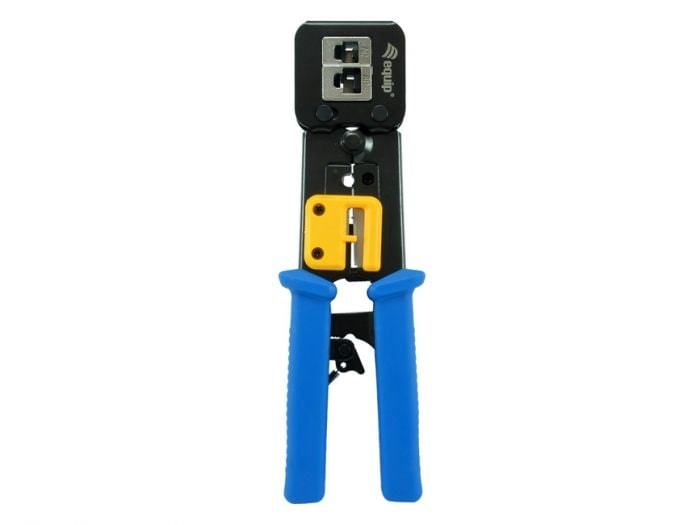 EQUIP ALICATE DE CRAVAR MULTI MODULAR RJ45 TECNOLOGIA PASSANTE — imagem 1