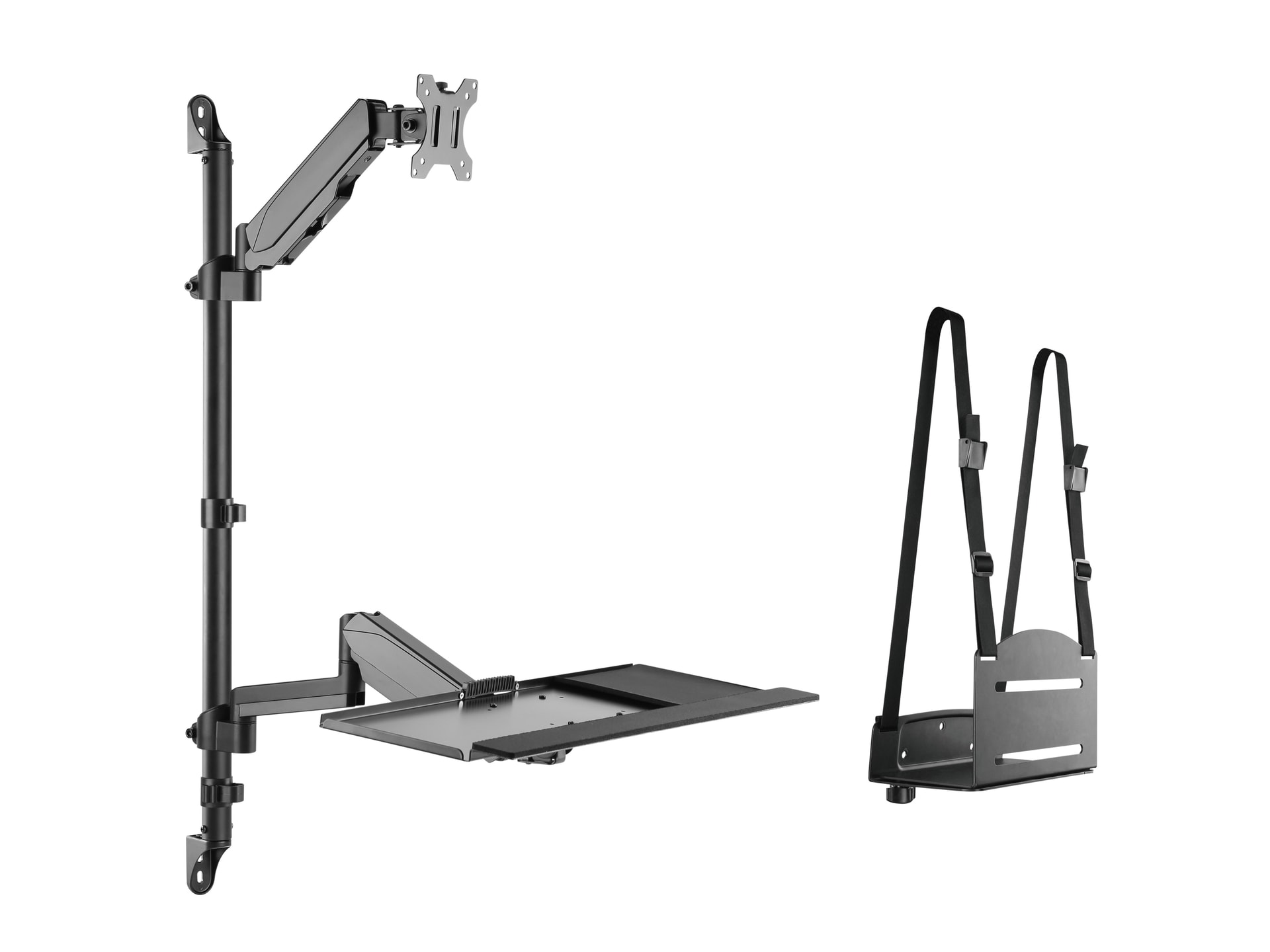Equip Estação de trabalho de parede para monitor único de 17"-32” — imagem 1