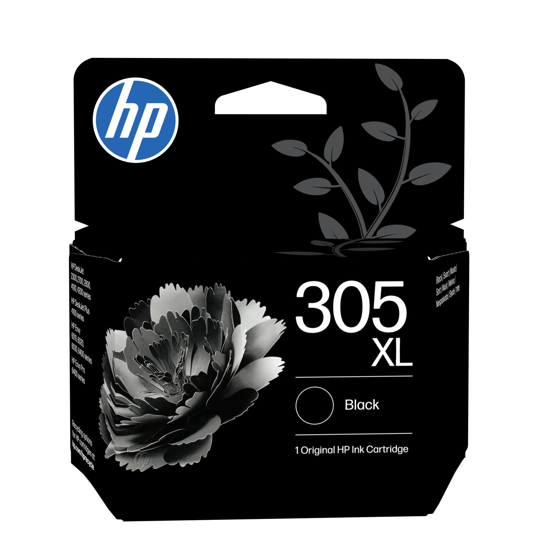 HP Tinteiro Original 305XL Preto de elevado rendimento, imagem 1