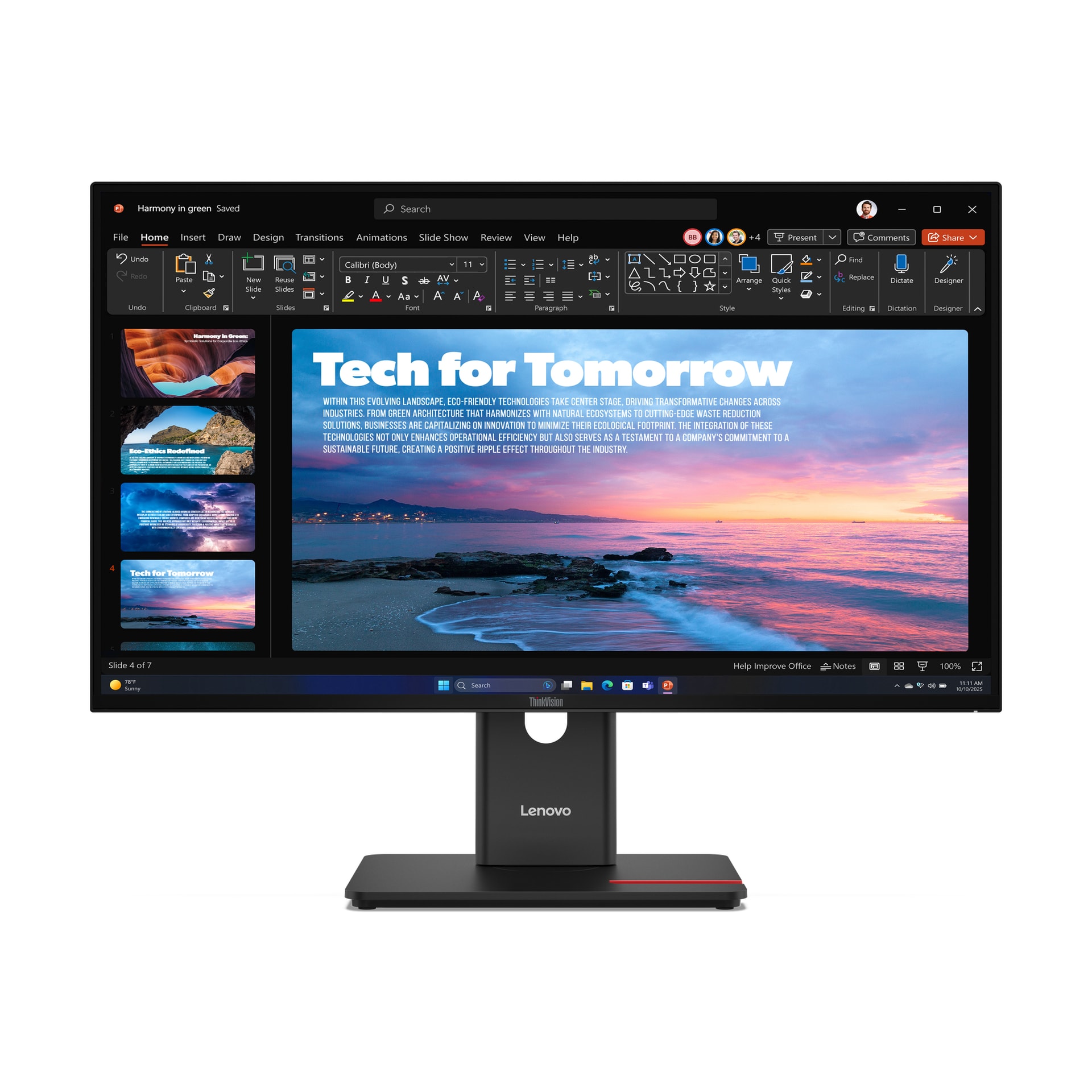 Lenovo ThinkVision T27QD-40 Monitor — imagem 1