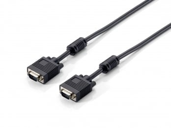 EQUIP CABO VGA HDB15 M/M BLINDADO C/FERRITE 3MT — imagem 1