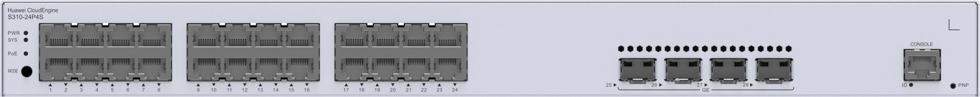 HUAWEI S310-24P4S SWITCH 24 10/100/1000BASE-T PORTS 4 GE SFP PORTS POE #PROMO# — imagem 1