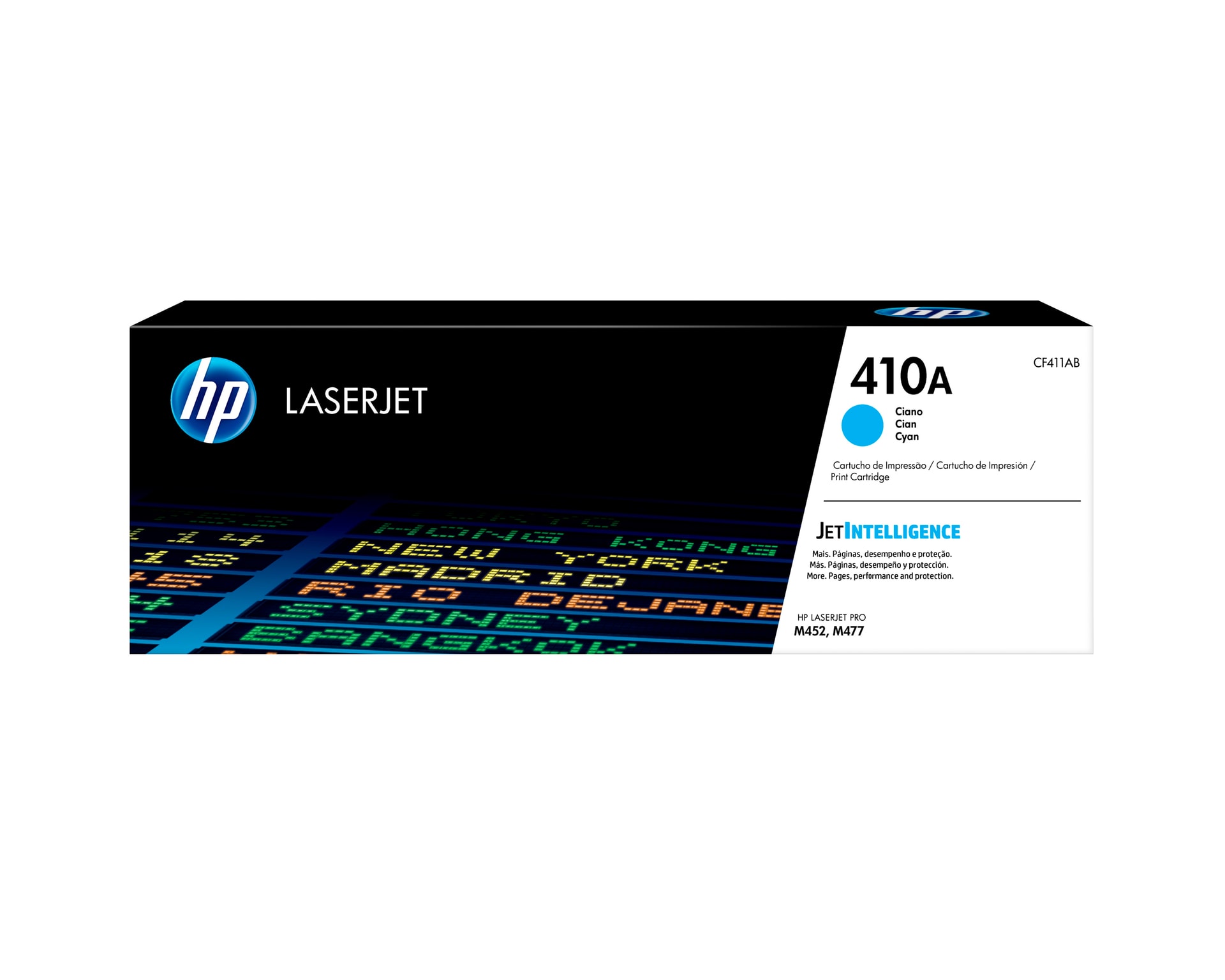 HP Toner LaserJet original 410A ciano — imagem 1