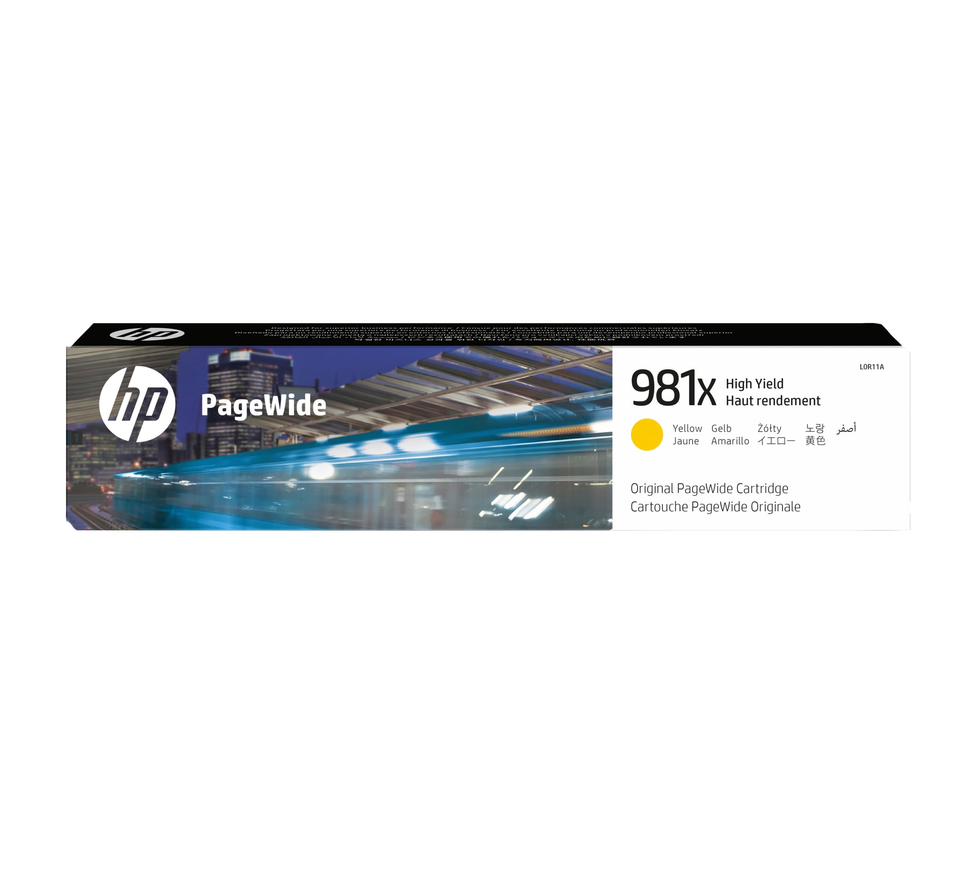 HP Consumível PageWide Original 981X Amarelo de elevado rendimento