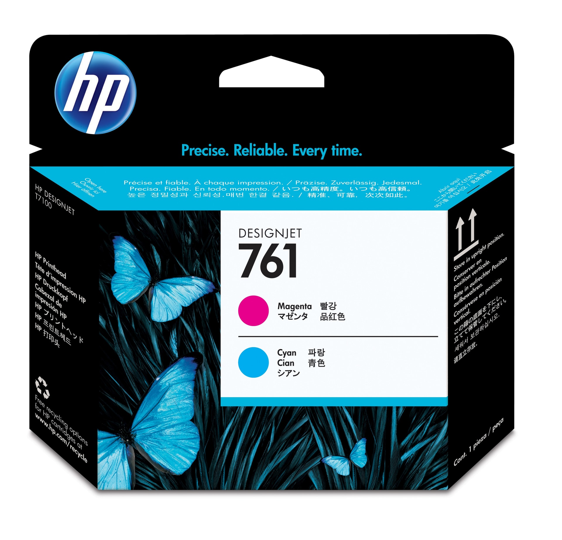 HP Cabeça de impressão Designjet 761 Magenta/Ciano, imagem 1