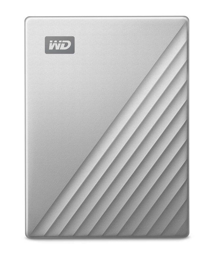 WD My Passport Ultra WDBC3C0010BSL - Disco rígido - encriptado - 1 TB - externa (portátil) - USB 3.0 (USB C conector) - 256-bits AES - prata — imagem 1