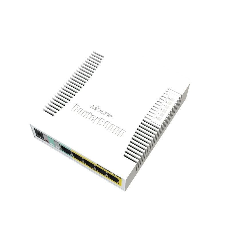 Mikrotik CSS106-1G-4P-1S Network Switch Gigabit Ethernet (10/100/1000) Power over Ethernet (PoE) White (CSS106-1G-4P-1S), imagem 1