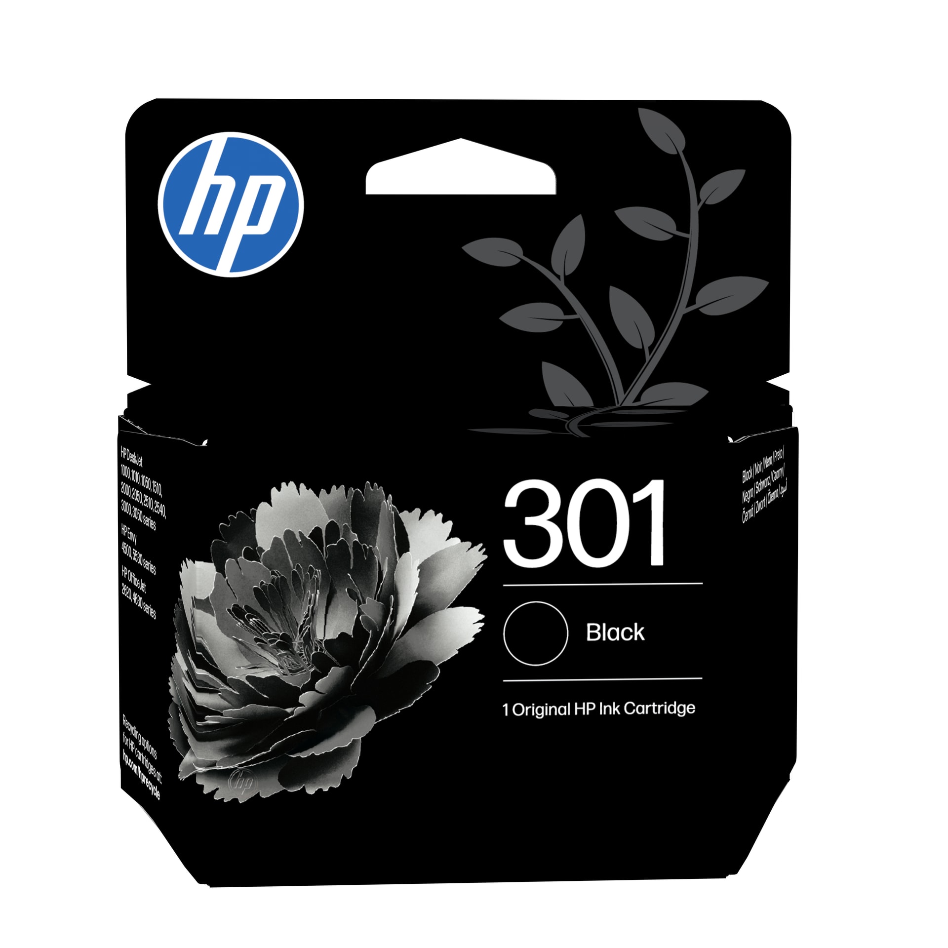 HP Tinteiro Original 301 Preto, imagem 1