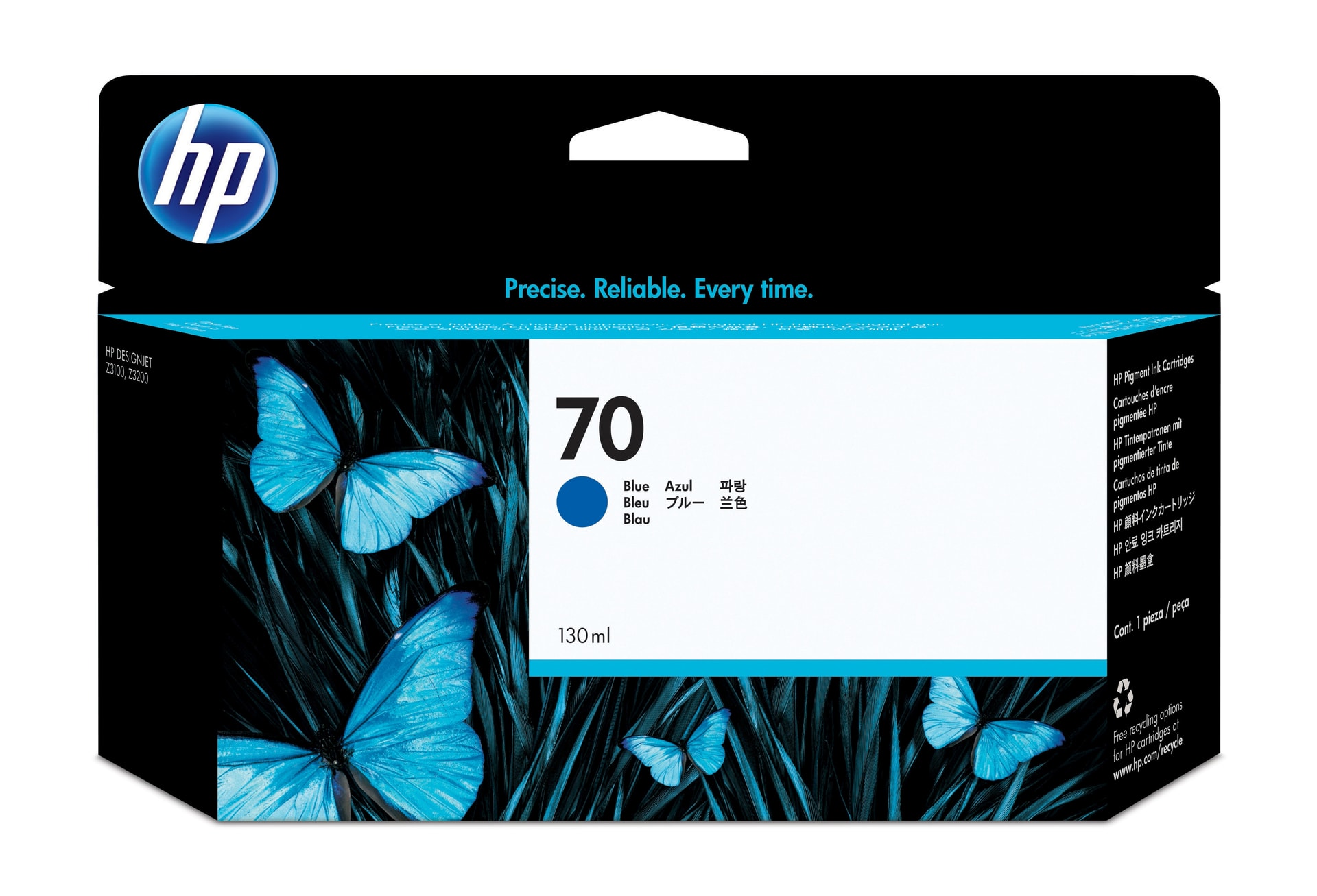 HP Tinteiro 70 Azul de 130 ml — imagem 1