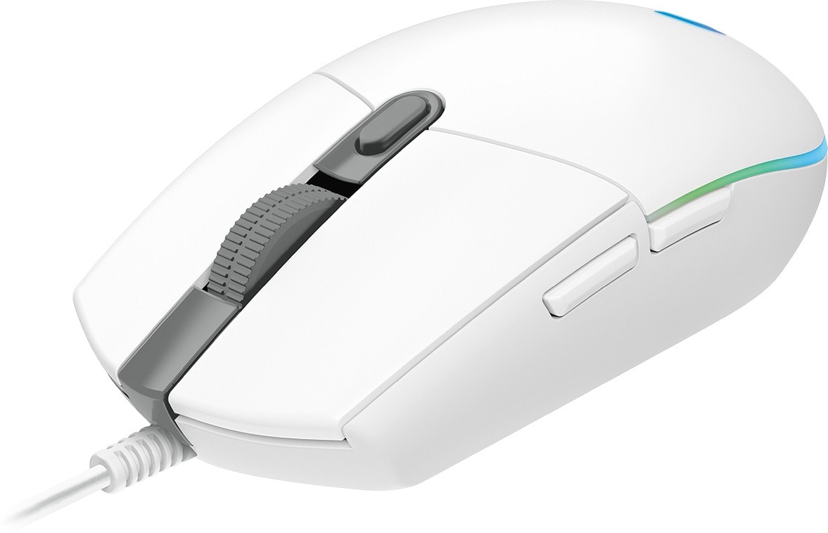 Logitech Gaming Mouse G102 LIGHTSYNC - Rato - para direita - óptico - 6 botões - com cabo - USB - branco — imagem 1
