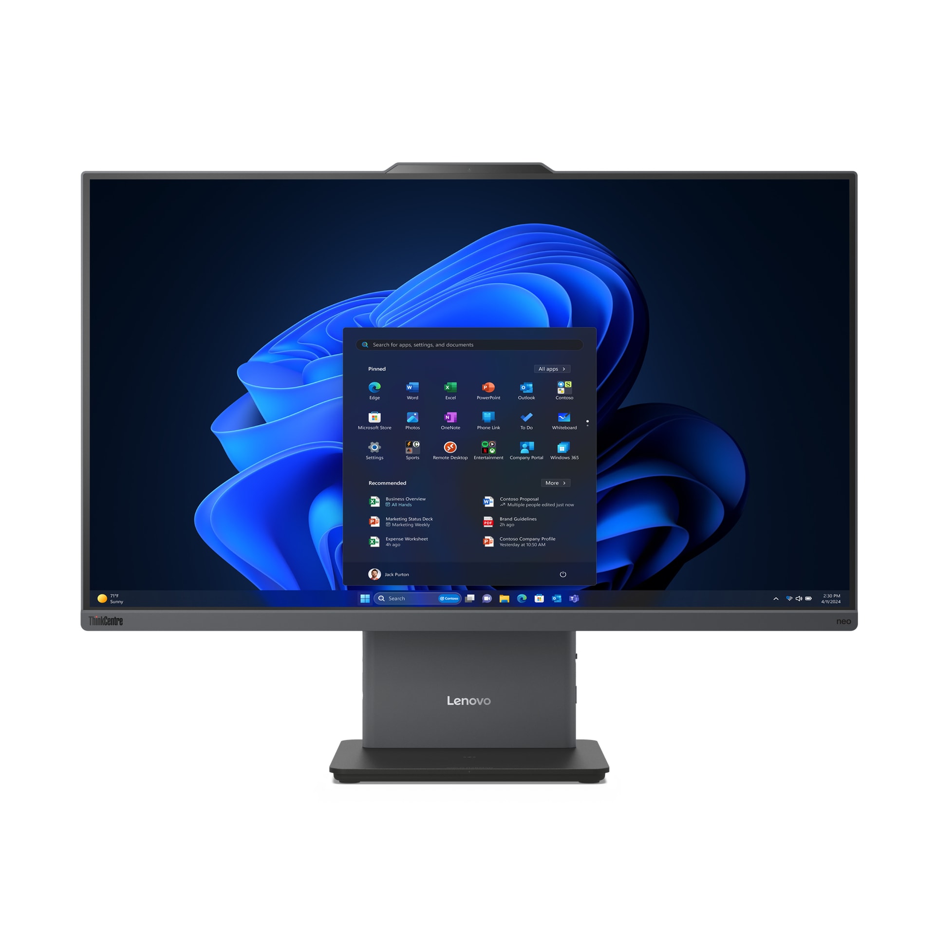 Lenovo ThinkCentre neo 50a 27 Gen 6 LNL, imagem 1