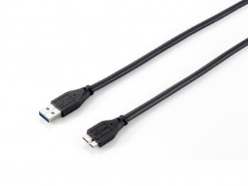 EQUIP CABO USB 3.0 A TO MICRO-B M 1.80MT PRETO — imagem 1