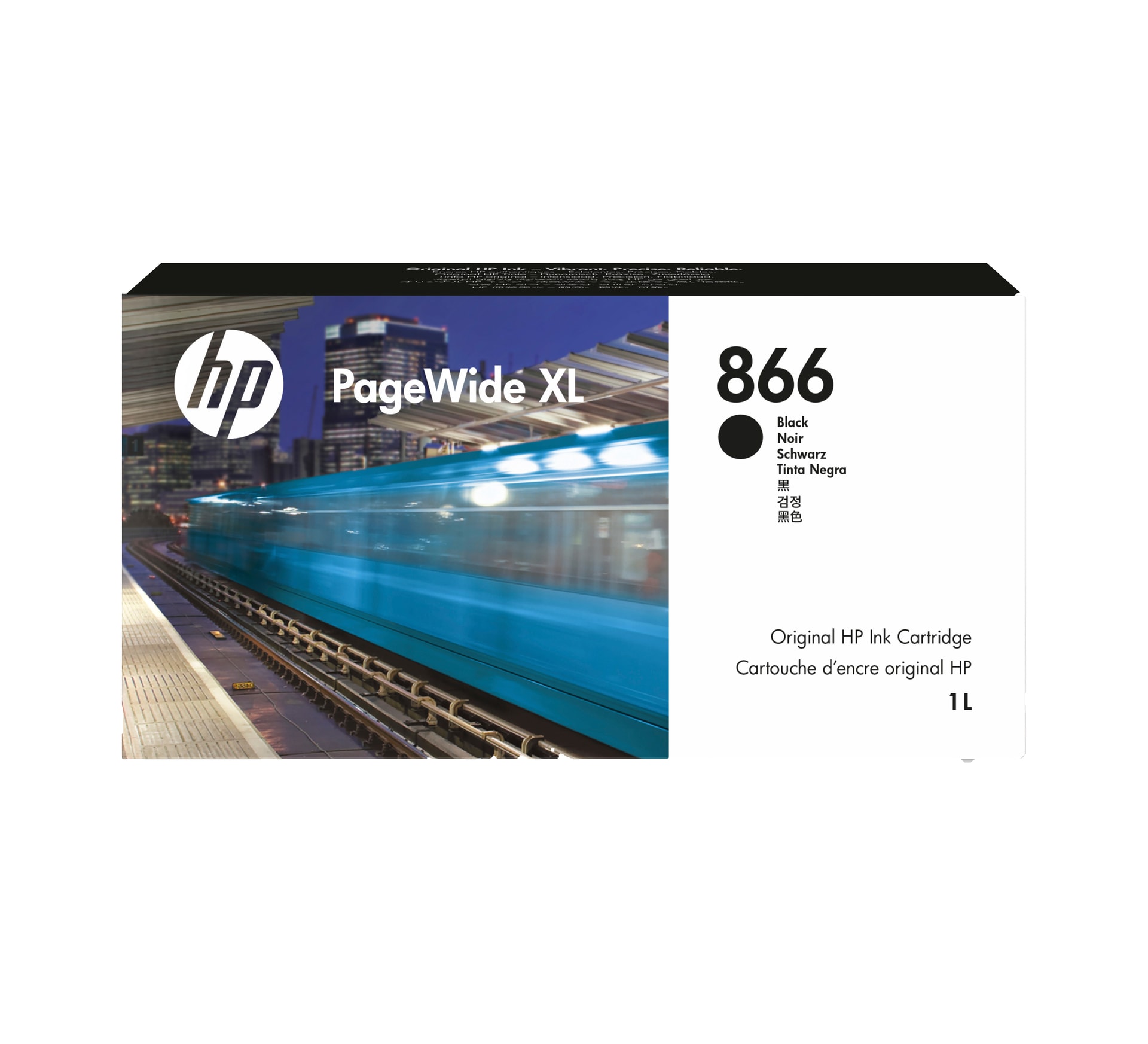 HP Tinteiro 866 Preto para PageWide XL (1 l), imagem 1