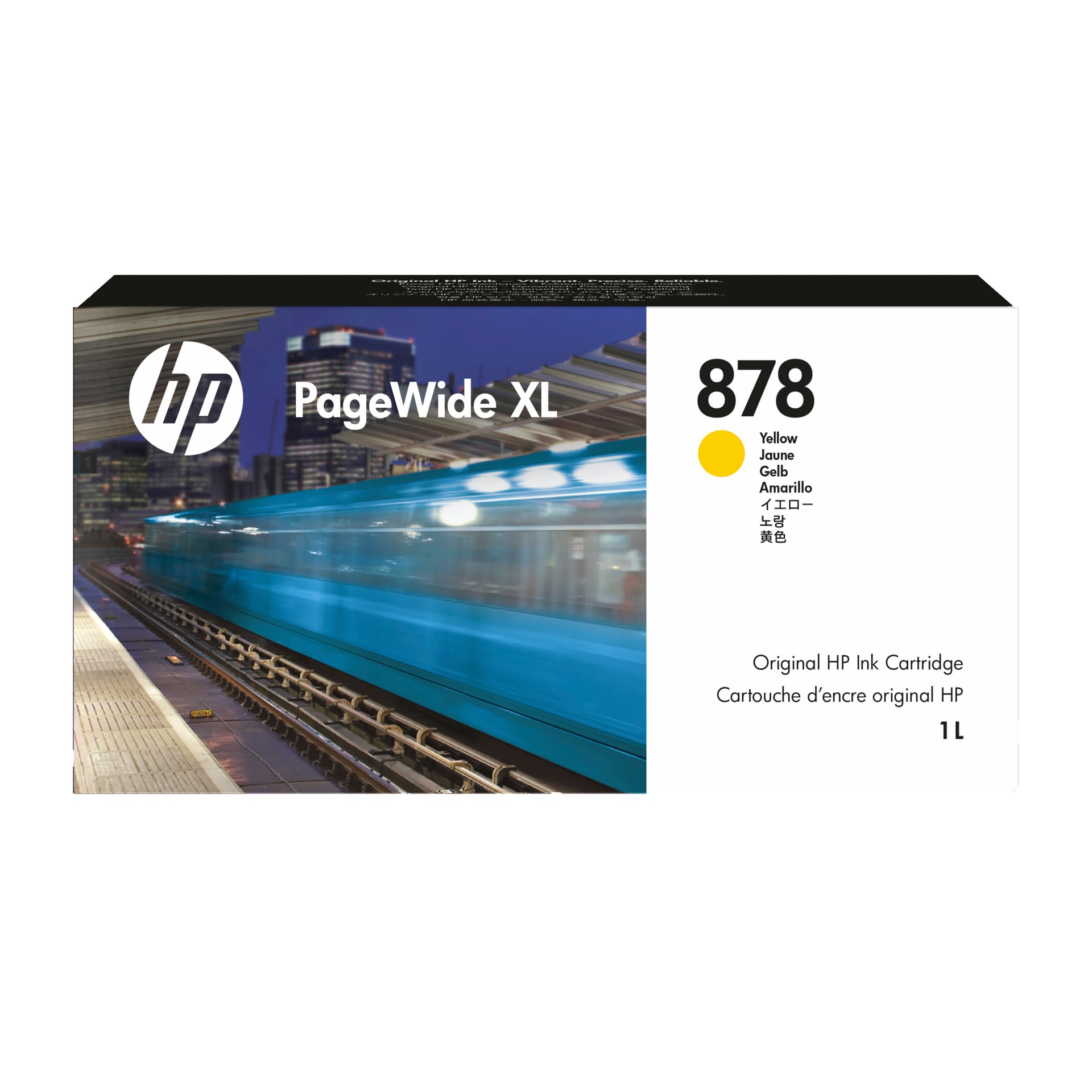 HP Tinteiro PageWide XL 878 Amarelo (1 L) — imagem 1