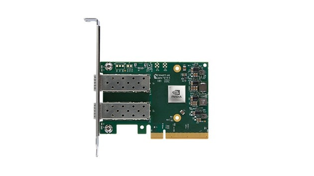 NVIDIA ConnectX-6 Lx EN - Cripto desativado com Boot Seguro - adaptador de rede - PCIe 4.0 x8 - Gigabit Ethernet / 10Gb Ethernet / 25Gb Ethernet SFP28 x 2