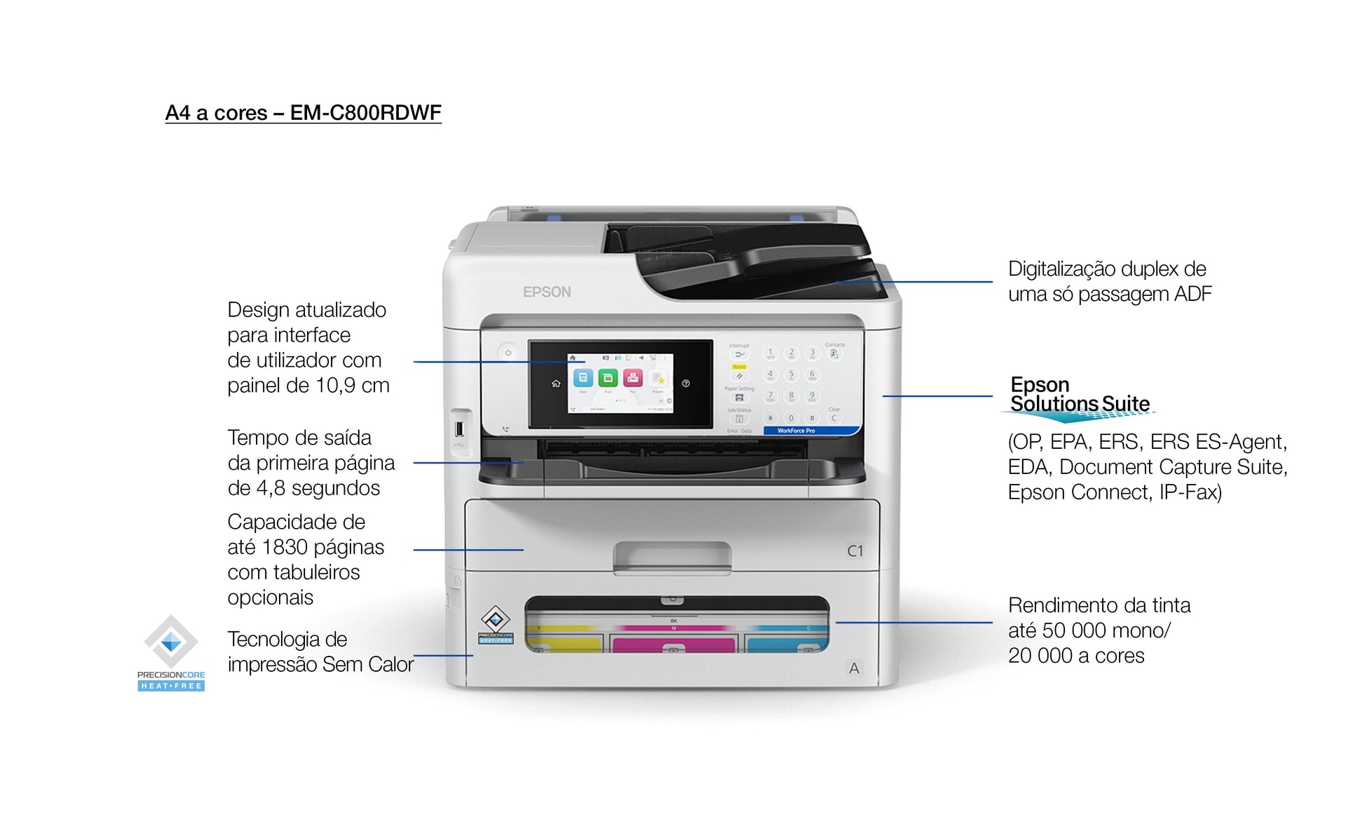 Epson WorkForce Pro EM-C800RDWF