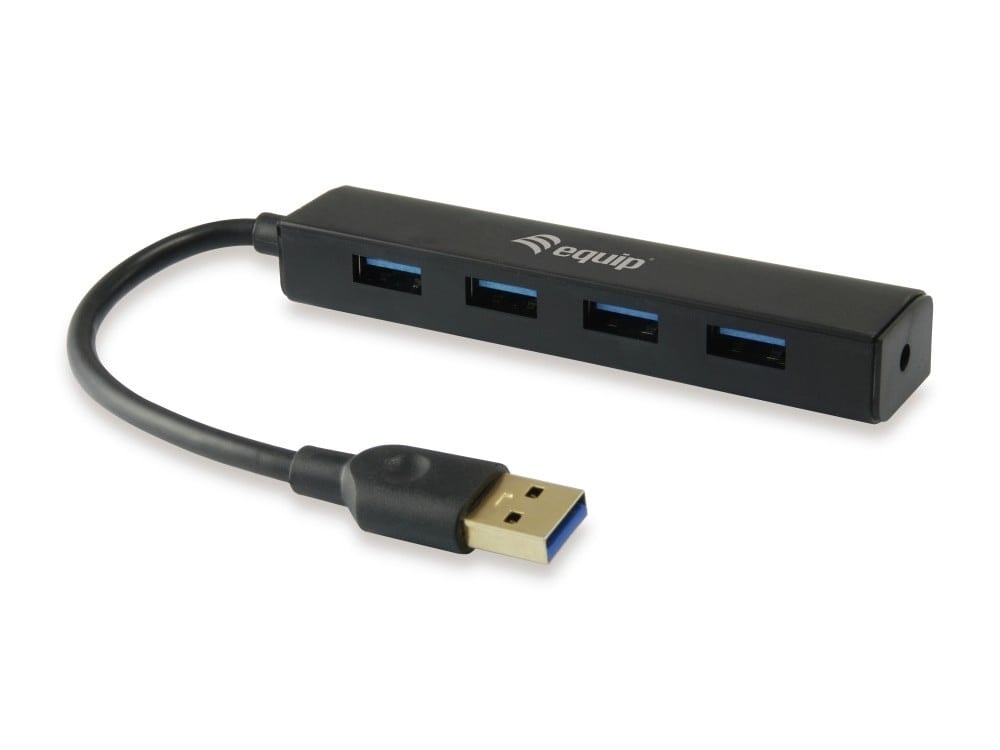 EQUIP LIFE HUB 4PORT USB 3.0 BLACK — imagem 1