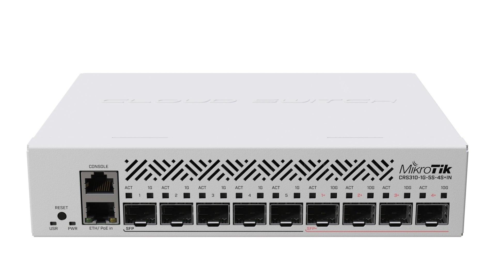 Mikrotik CRS310-1G-5S-4S+IN switch L3 Gigabit Ethernet (10/100/1000) com suporte PoE in (sem suporte PoE out) 1U, imagem 1