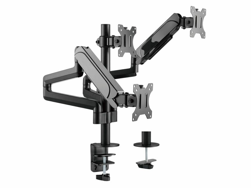 EQUIP ERGO SUPORTE SECRETARIA 17"-27" TRIPLE MONITOR DESK MOUNT BRACKET 650134, imagem 1