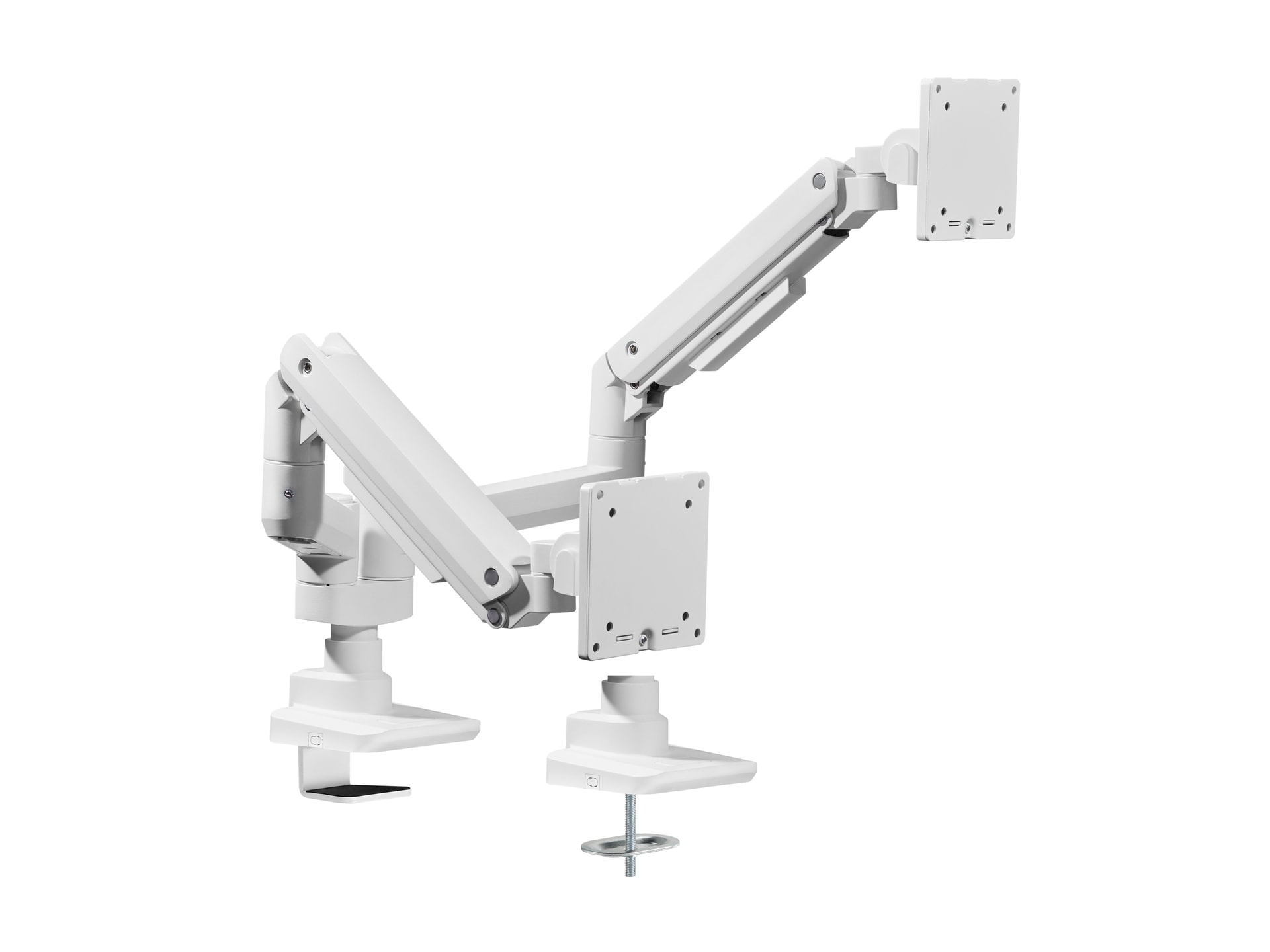 Equip Suporte de montagem de secretária para monitor duplo de 17“-35”, branco — imagem 1