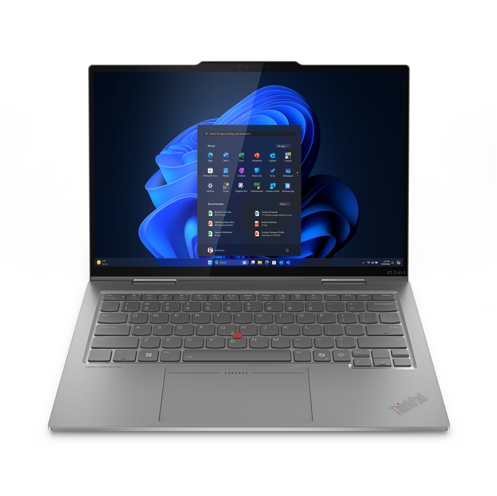 Lenovo ThinkPad X1 2-in-1 Gen 10 Aura Edition Copilot+ PC — imagem 1