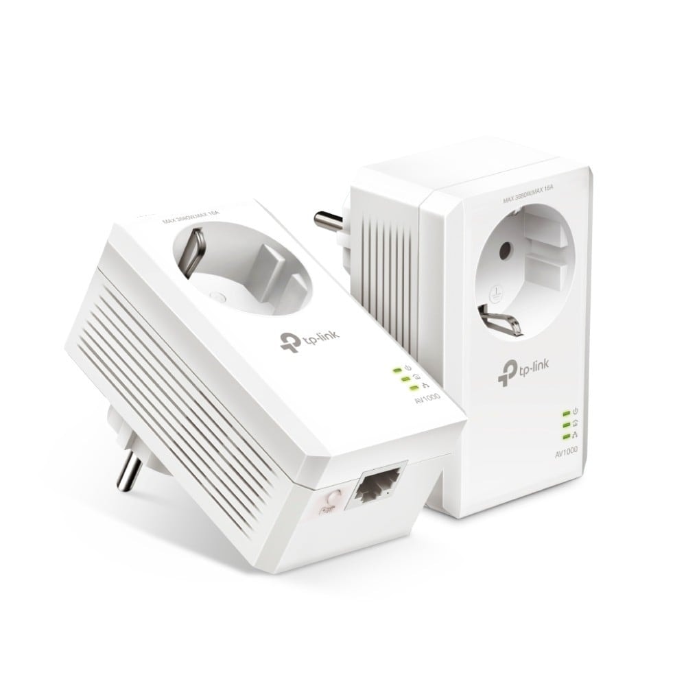 TP-LINK POWERLINE AV1000 PLC KIT WITH AC PASSTHROUGH — imagem 1