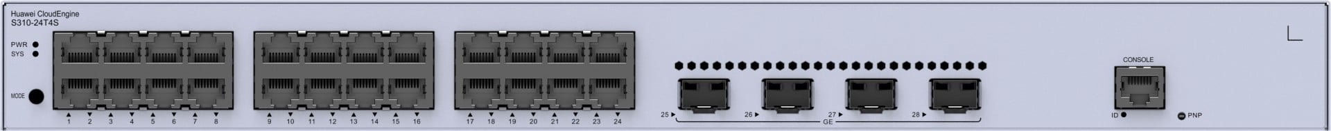 HUAWEI S310-24T4S SWITCH 24 10/100/1000BASE-T PORTS4GE SFP PORTS AC POWER#PROMO# — imagem 1