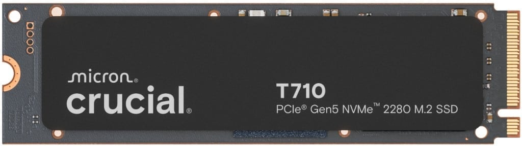 Crucial T710 - SSD - encriptado - 2 TB - interna - M.2 2280 - PCI Express 5.0 (NVMe) - TCG Opal Encryption 2.01 — imagem 1