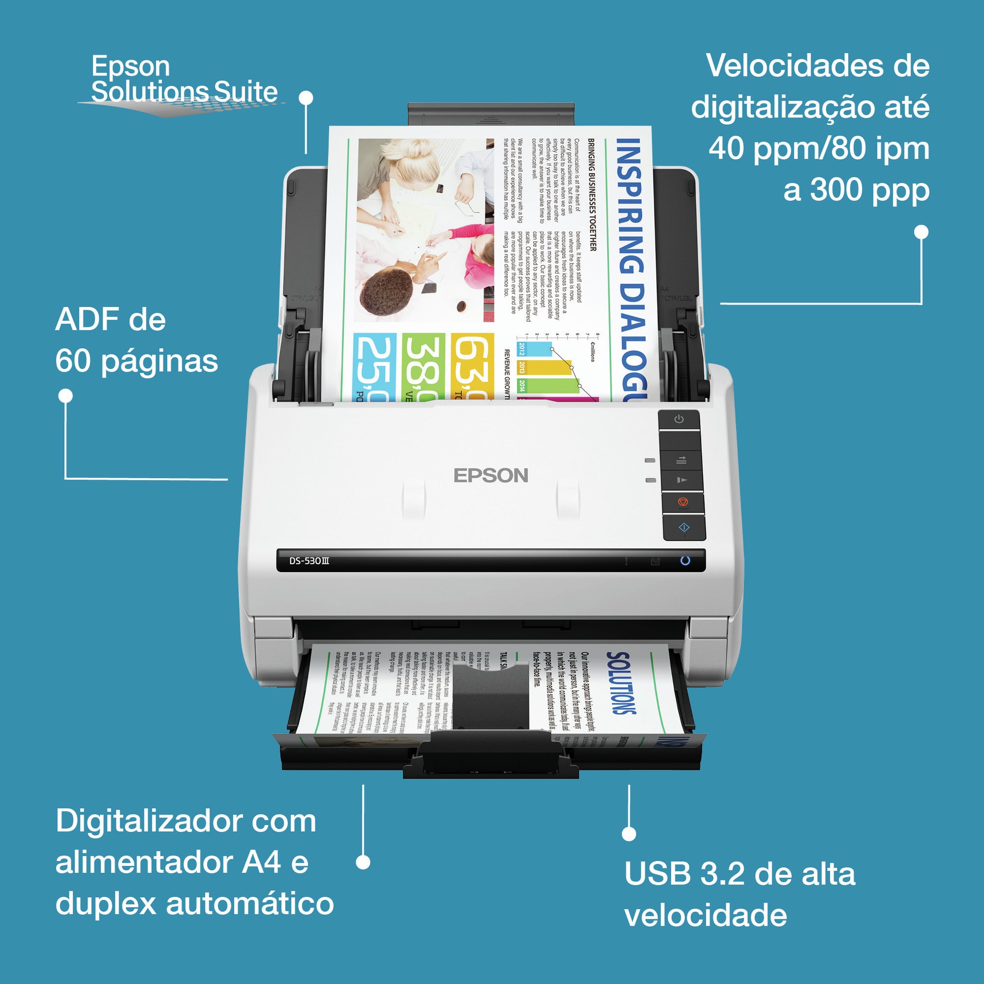 Epson WorkForce DS-530III, imagem 1