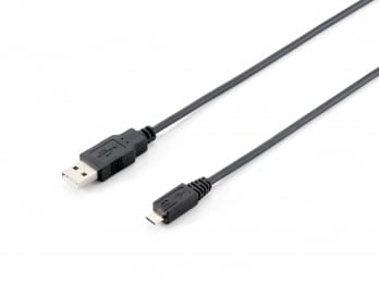 EQUIP CABO USB 2.0 A/M TO MICRO-B 1MT PRETO — imagem 1