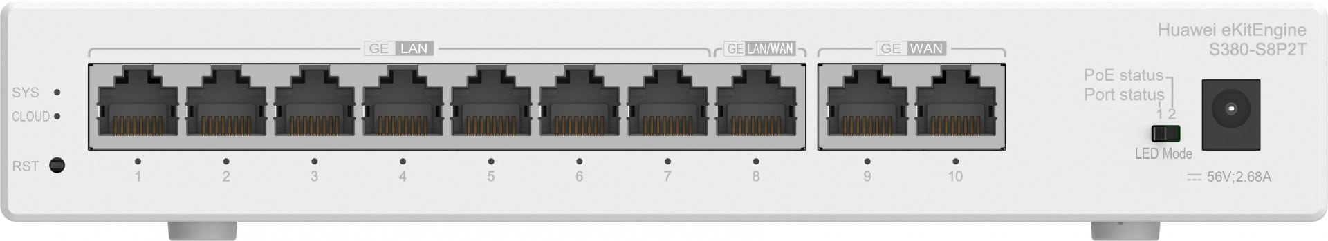 HUAWEI GATEWAY S380-S8P2T GIGABIT ETHERNET (10/100/1000) POE #PROMO FIM STOCK# — imagem 1