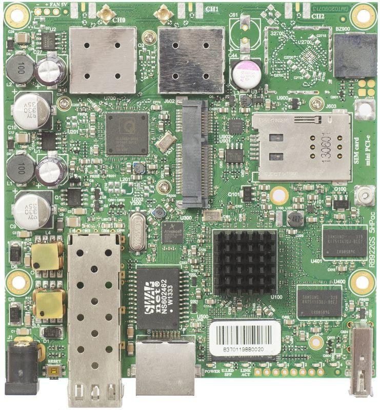 MikroTik RouterBOARD 922UAGS with 720MHz Atheros CPU, 128MB RAM