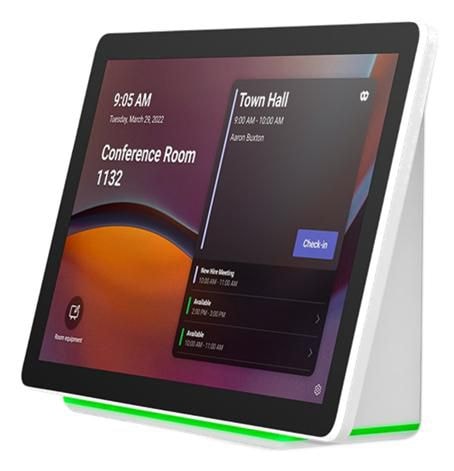 Cisco Webex Room Navigator - Wall mount version - Controlo remoto de sistema de vídeo conferência - visor - LCD - 10.1" - cabo - branco, primeira luz