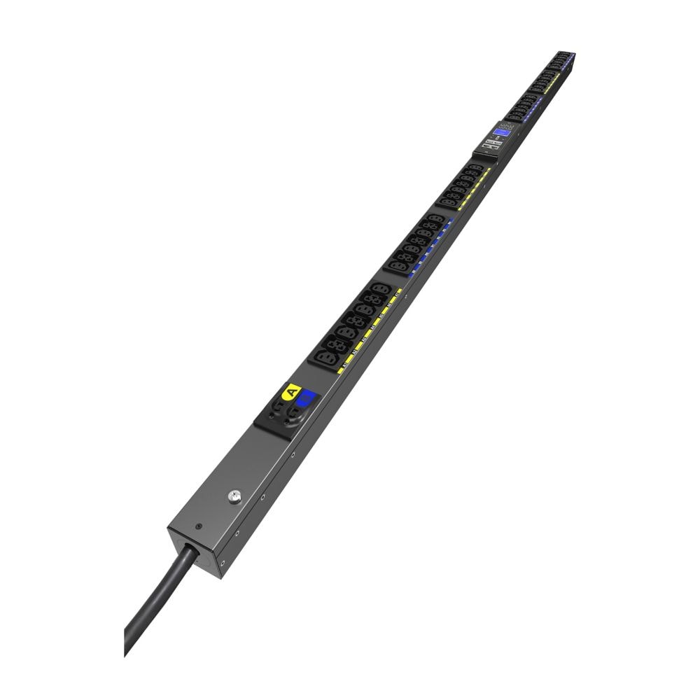 Eaton G4 - Unidade de distribuição de potência (montável em bastidor) - entrada medida - AC 200-240 V - 7.4 kW - 1 fase - Ethernet 10/100/1000, serial - entrada: IEC 60309 32A - conectores de saída: 42 (24 x IEC 60320 C13, 18 x IEC 60320 C39) - 0U