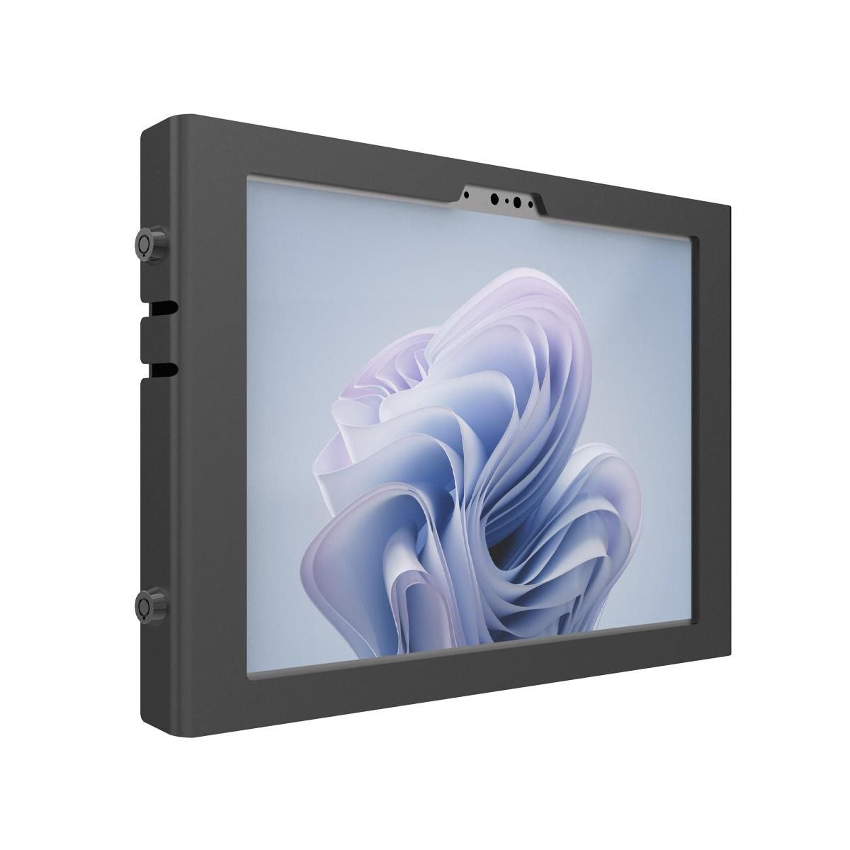 Compulocks Surface Pro 8-11 Apex Enclosure Wall Mount - Cobertura - para tablet - bloqueável - alumínio de alto-nível - preto - tamanho de tela: 13" - montável em parede - para Microsoft Surface Pro 8, Pro 9