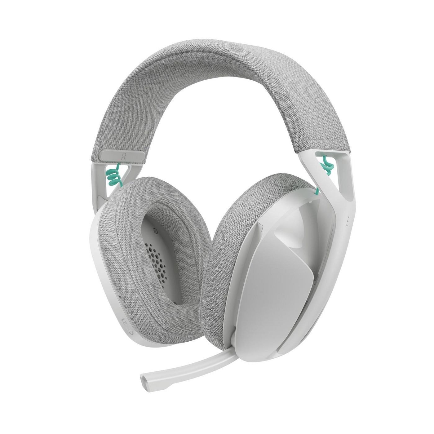 Logitech G G321 - Auscultadores - tamanho completo - Bluetooth / LIGHTSPEED - sem fios - USB-A via adaptador Bluetooth - branco