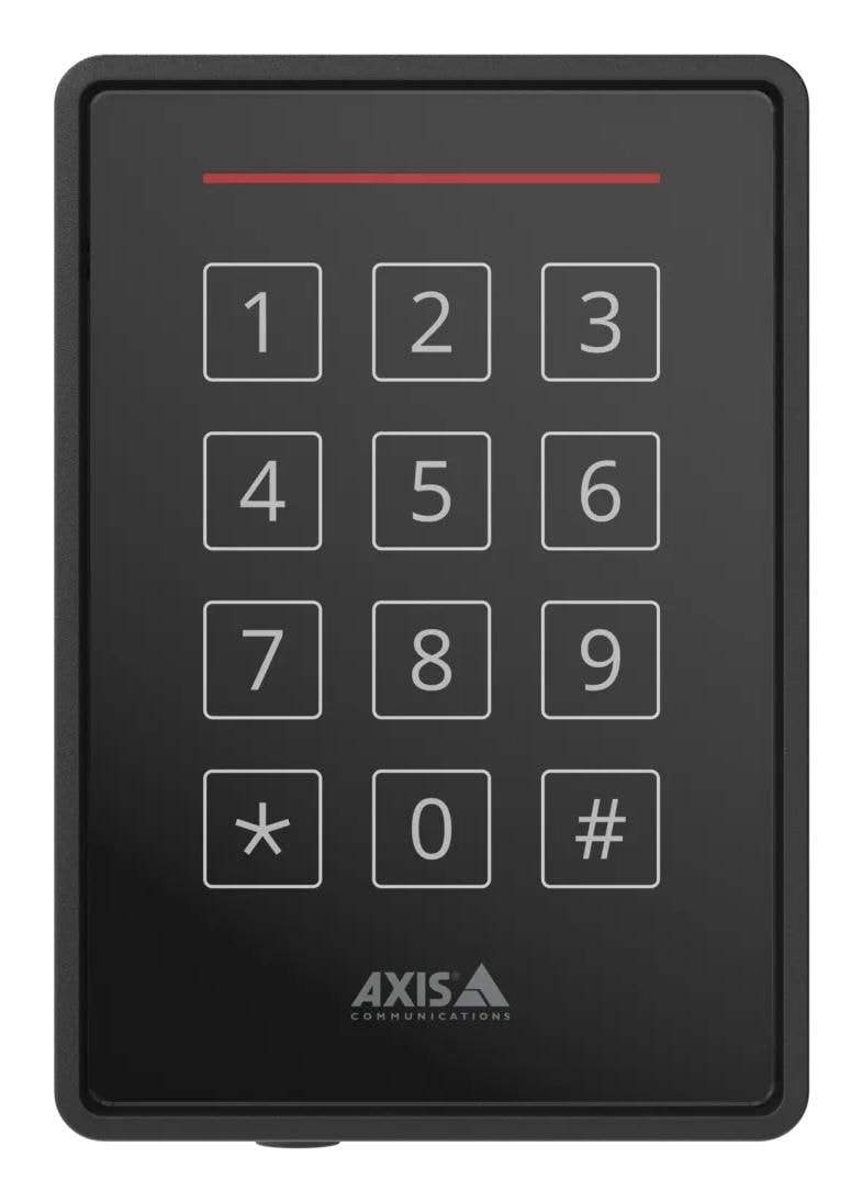 Axis A4131-E Reader - RFID leitor de proximidade/teclado - com cabo - preto, NCS S 9000-N