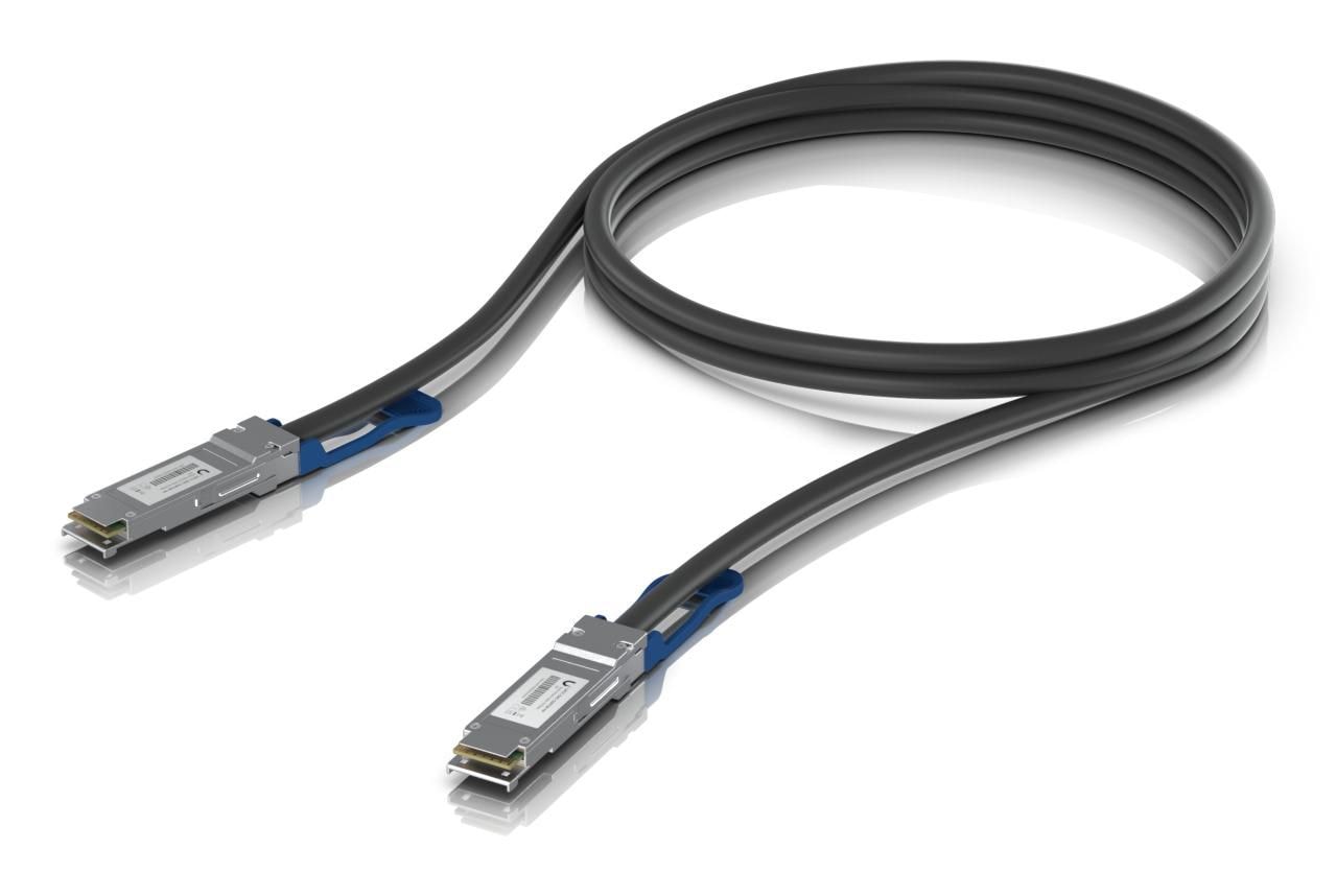 Ubiquiti QSFP28 direct attach cable with a 100 Gbps max data