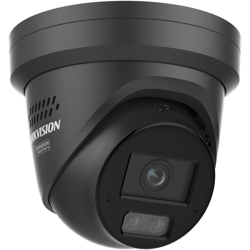 Hikvision 4 MP Smart Hybrid Light with ColorVu Fixed Turret - BLACK