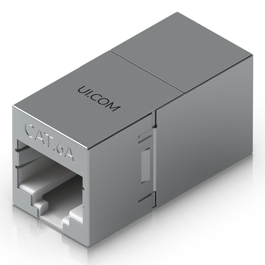 Ubiquiti Compact, inline RJ45 coupler with shielding for ethernet