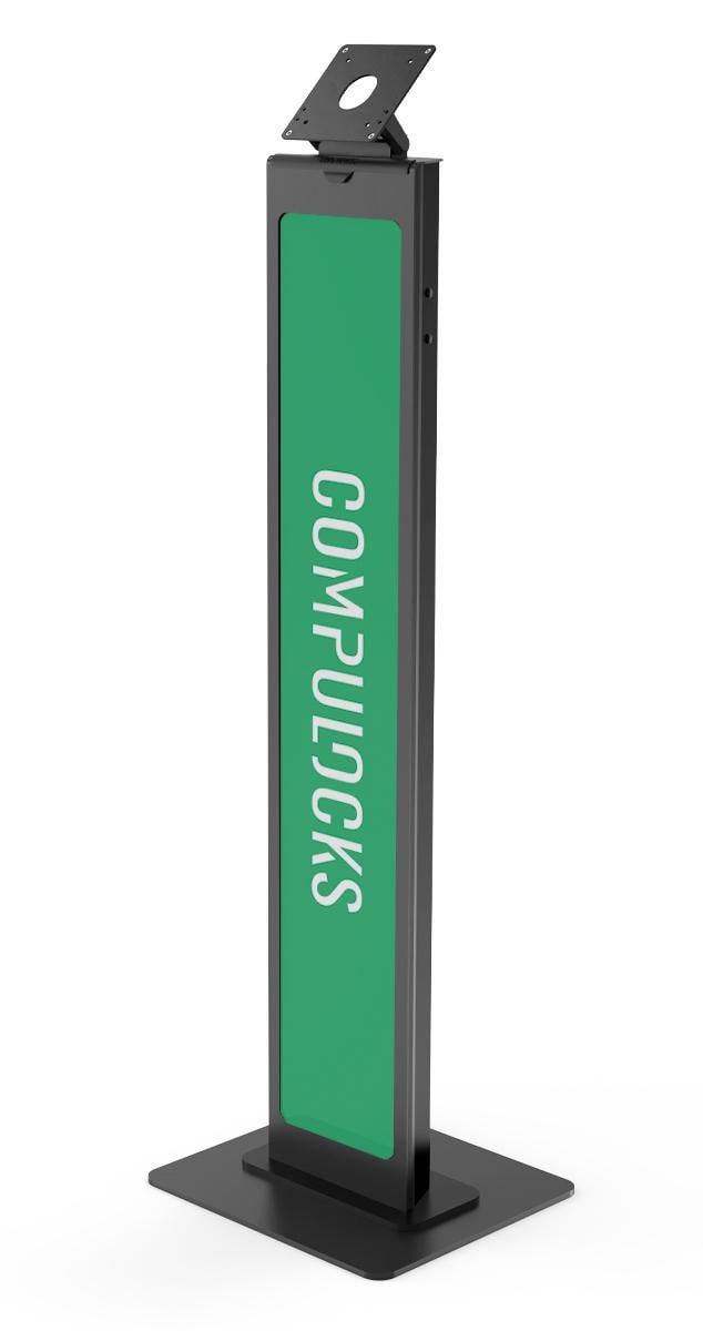 Compulocks VESA Brandable Floor Stand - Plataforma - para tablet - alumínio - preto - interface de montagem: VESA - suporte no chão