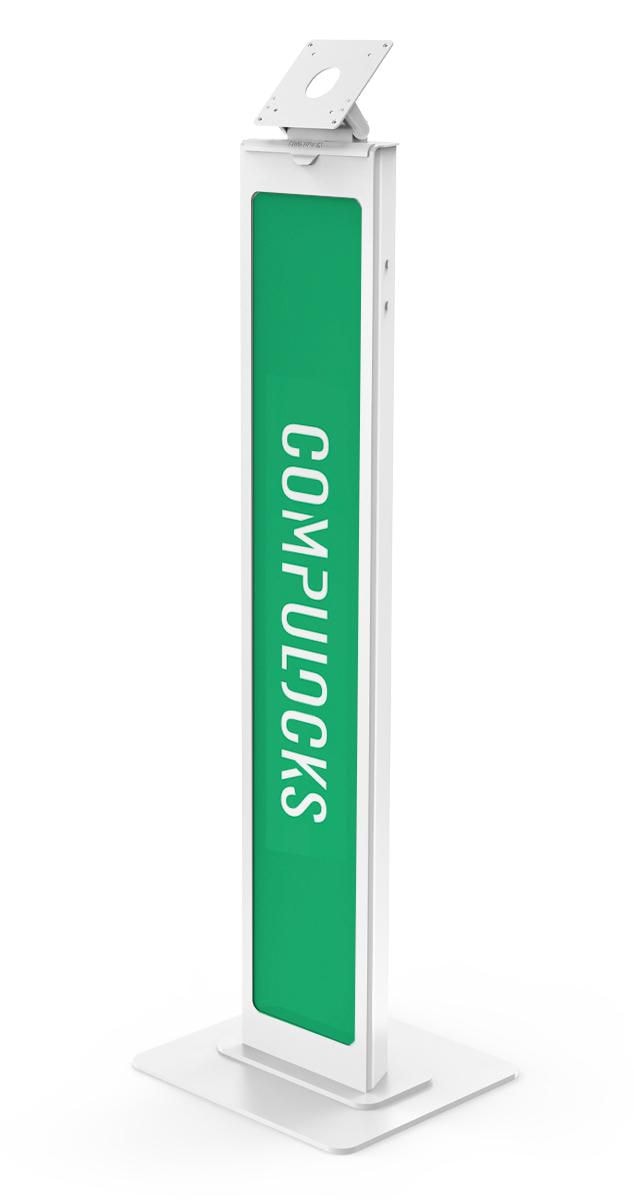 Compulocks VESA Brandable Floor Stand - Plataforma - para tablet - alumínio - branco - suporte no chão