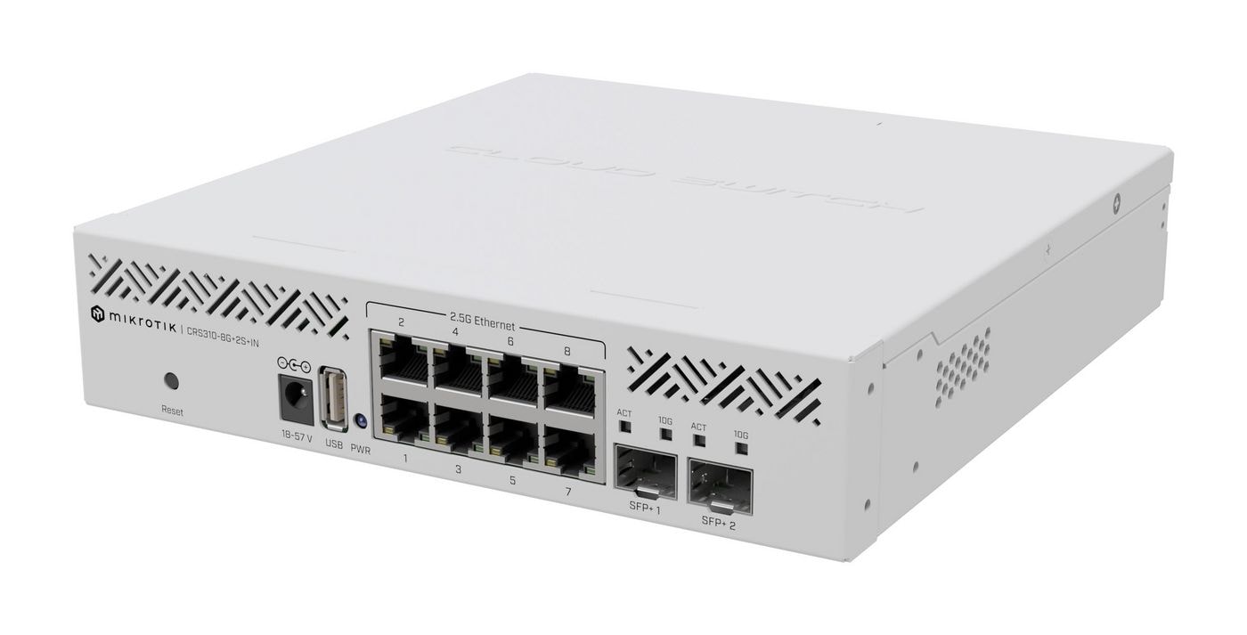 MikroTik Cloud Router Switch 310-8G+2S+IN with 800 Mhz