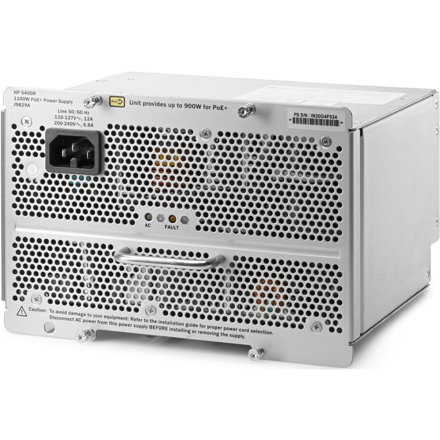 HPE Aruba - Suprimento de potência (módulo plug-in) - 1100 watt - Europa - para HPE Aruba 5406R, 5406R 8-port, 5412R, 5412R 92